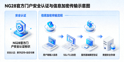 NG28官方门户安全认证标识与信息加密传输示意图