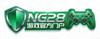 NG28游戏官方门户Logo - 绿色盾牌与游戏手柄组合标识