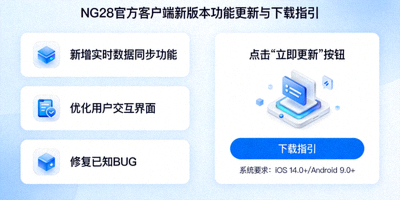 NG28官方客户端新版本功能更新与下载指引界面示意图